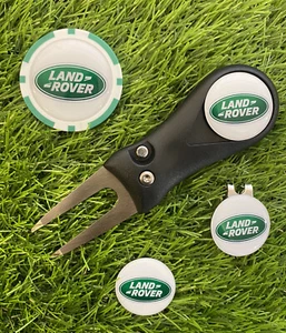 Land Rover Mistgabel magnetischer Hutclip mit 3 25 mm Markern & Pokerchip - Bild 1 von 3