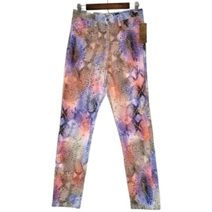 Neu mit Etikett Aphrodite Schlangendruck Regenbogen Meerjungfrau Waage Jeans 13 - Bild 1 von 4