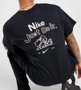 Nike HV3992-010 Men's Just Do It T-shirt Black Large - Picture 1 of 18