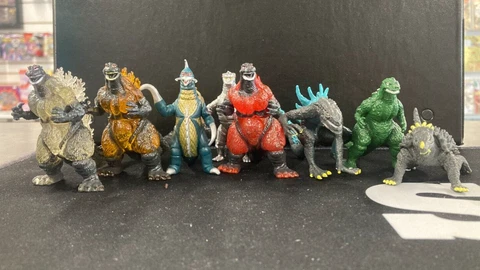2019 Godzilla King of the Monster Shin Mechagodzilla 8pc Toy Figure Lot! Cover