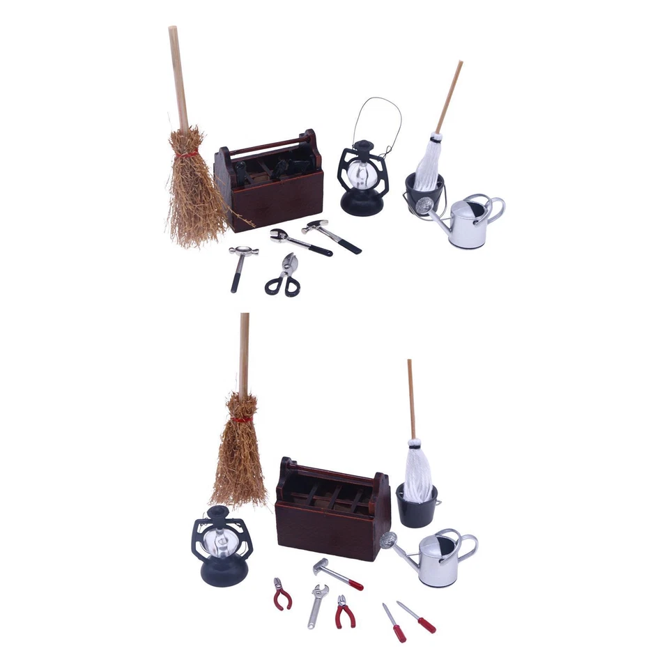 1:12 Set di strumenti per casa delle bambole Modello di scena in miniatura - Immagine 1 di 1