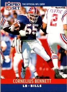 1990 Pro Set #39a Cornelius Bennett - Picture 1 of 1