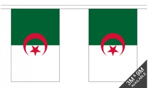 Algeria Bunting - 9 Metres 30 Flag Banner Decoration - Picture 1 of 1