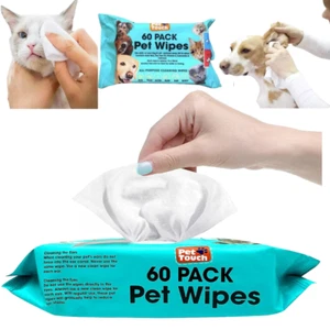 600 toallitas húmedas de higiene para mascotas perro gato higiene toallitas de limpieza húmedas toallitas de limpieza perro - Imagen 1 de 5