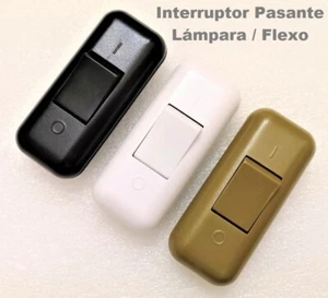 Interruptor Pasante Bipolar - 2 A - 250 V - Lampara - Flexo - 3 Colores - Imagen 1 de 4