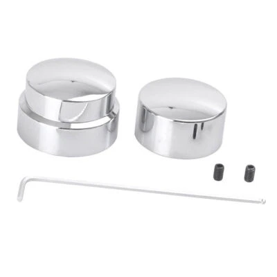 For Harley Sportster 1200 883 Chrome Rear Axle Nut Covers Cap — 第 1/4 张图片