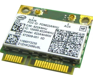 Tarjeta inalámbrica Intel 622ANHMW 6200 300M LENOVO IBM 60Y3231 HP SPS 572509-001 tarjeta - Imagen 1 de 1