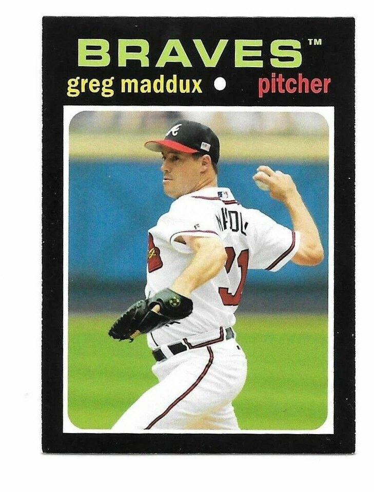 2013 Topps Update '71 Topps Minis #24 Greg Maddux (Braves) - Image 1 of 1