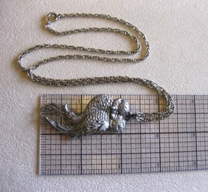 Collar colgante de cadena de 24"" vintage de peltre rawcliffe - Imagen 1 de 5