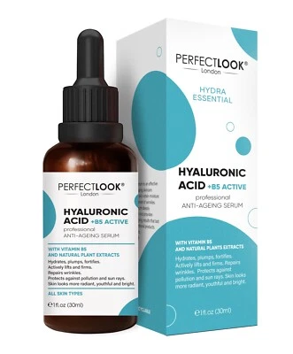 Hyaluronic Acid Serum 5% for Face with Vitamin B5 97.6% Natural Ingredients 30ml - Image 1 of 4