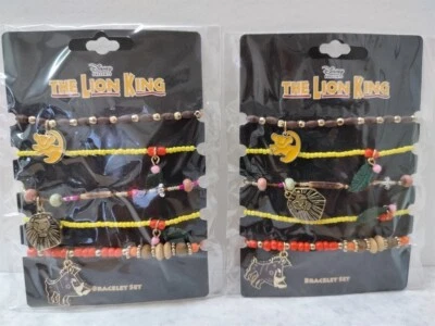 Lot of 2 Disney Presents The Lion King The Broadway Musical Bracelets Set Of 5 - Image 1 of 4