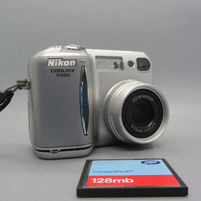 Nikon Digital Camera Coolpix 4300 4.0MP Silver Tested - Image 1 of 4
