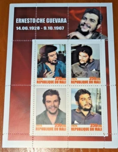 STAMP BLOCK Ernesto Che Guevara a symbol of revolution, the fight for justice an - Picture 1 of 1