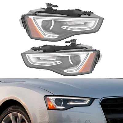 For 2013-2017 Audi A5 S5 Xenon/HID Headlights Headlamps Non-AFS Left+Right Side - Image 1 of 4