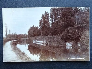 Stockport MARPLE Waterside / Canalside - Old RP Postcard - Picture 1 of 3
