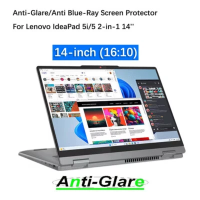 2X Screen Guard for Lenovo IdeaPad 5i/5 2-in-1 (14'', Gen 9) Laptop PC 14" 16:10 - Image 1 of 4