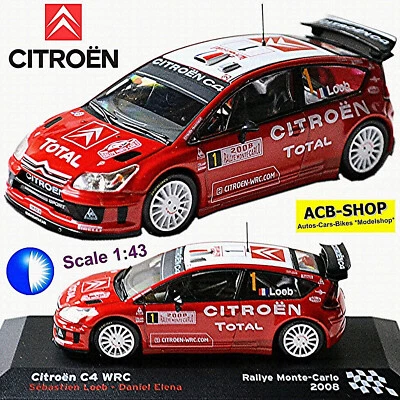 Citroen C4 WRC Rally Monte Carlo 2008 #1 S. Loeb - D. Elena 1:43 Foto 1 de 4