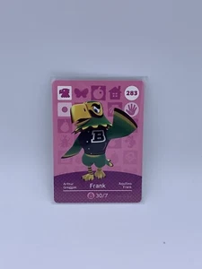 Frank 283 - Series 3 Animal Crossing Amiibo Card Unscanned And Genuine - Picture 1 of 2