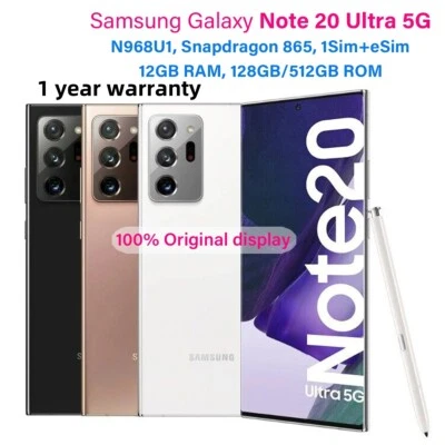 Samsung Galaxy Note20 Ultra 5G SM-N986U 128/512GB Unlocked SmartPhone New Sealed - Image 1 of 4