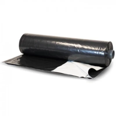 Farm Plastic Supply - 5 mil Silage Tarp Black/White Plastic Sheeting