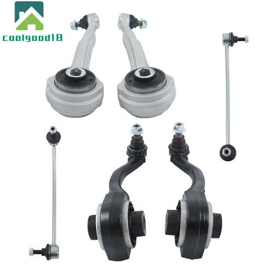 For Mercedes Benz C230 C240 C280 Front Upper Lower Control Arms Sway Bar Link - Image 1 of 4
