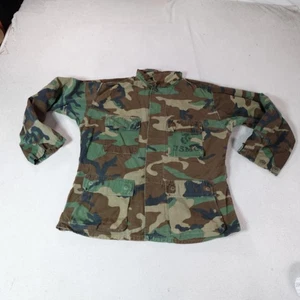 Vintage USMC Jacket Mens Medium Regular Woodland Camo Combat Military 90s Coat - Picture 1 of 6
