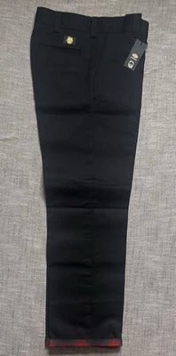 DICKIES X SPITFIRE MENS SKATEBOARDING BLACK WOVEN TWILL PANTS SIZE 32X32 - Image 1 of 4