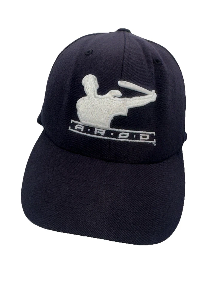 VTG Y2K New York Yankees Alex Rodriguez A Rod Logo Cap Hat Fitted Flex Fit OSFM - Image 1 of 4