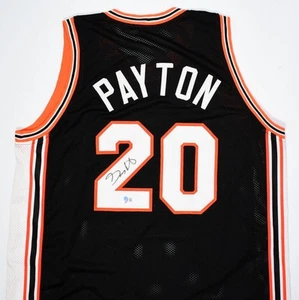 Gary Payton Autographed Black College Style Jersey- Beckett W Hologram *Black - Picture 1 of 12