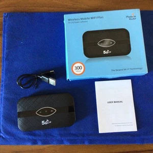 Portable Unlocked 5G LTE Wireless WiFi Router Mobile Broadband LCD MIFI Hotspot. - Afbeelding 1 van 8