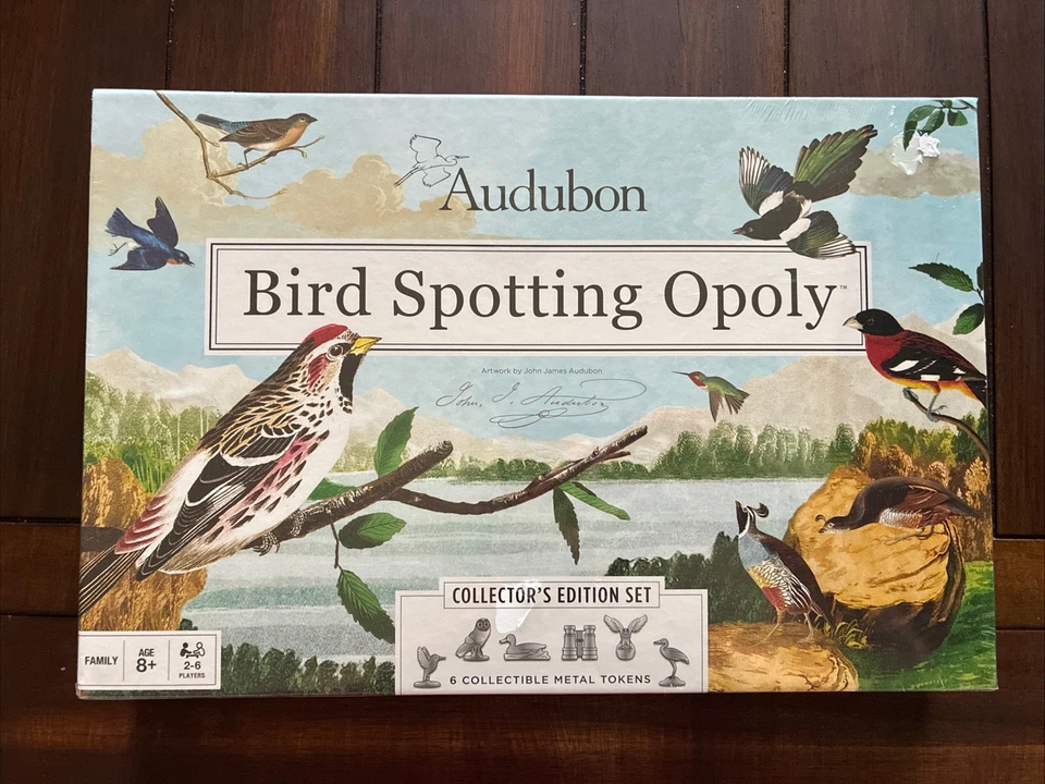 Audubon Bird Spotting Opoly Collectors Edition Board Game Monopoly  - Image 1 of 4