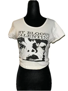 Top corto de manga corta My Bloody Valentine de algodón (manchado) de Los Angeles Apparel - Imagen 1 de 11