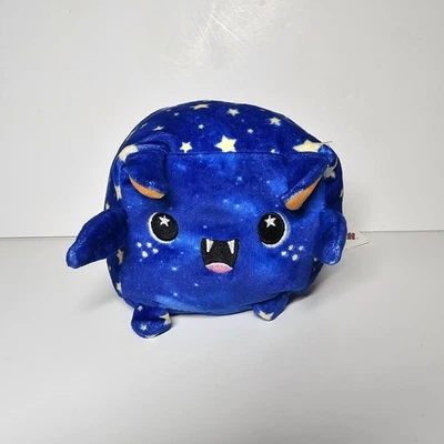 Moosh Moosh Flip 'ems Squared ORION Blue Bat Soft Plush Stuffed Animal Buddies - Image 1 of 4