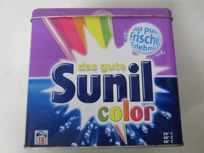 Waschmittelbox "SUNIL" Nostalgie Öko Box Blech,  Waschmittel Dose Metall Top - Bild 1 von 4