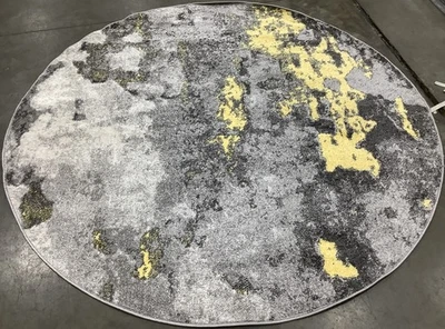 Серый желтый ковер со сломанной резьбой 6 футов 0 дюймов x 6 футов 0 дюймов, сниженная цена 1172682138 ADR134H-6R - Изображение 1 из 4