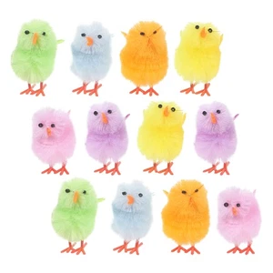 12 Pcs Stuffed Toy Chick Baby Miniature Holiday Chicken Ornament - Picture 1 of 12