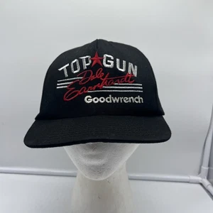 De colección Dale Earnhardt Top Gun Sombrero Gorra Snap Back Negro NASCAR Hecho en EE. UU. - Imagen 1 de 6