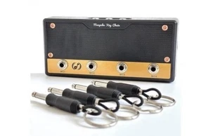 Manpuku Wall Mount Key Ring Holder Music Guitar Home Decor New - Picture 1 of 1