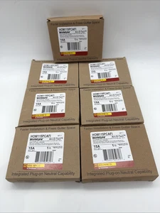 7 PCS SQUARE D HOMELINE HOM115PCAFI HOM115PCAFIC 15A AFCI PLUG ON NEUTRAL NEW - Picture 1 of 10