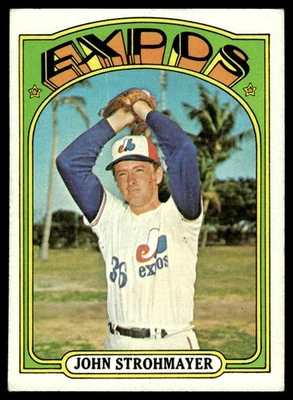 1972 Topps Card Baseball John Strohmayer Montreal Expos #631 EX-MT - Image 1 of 2