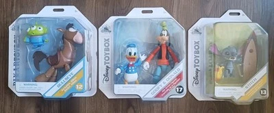 LOTE FIGURA TOYBOX EXCLUSIVO DE DISNEY BULLSEYE TOY STORY GOOFY DONALD STITCH OF Foto 1 de 4