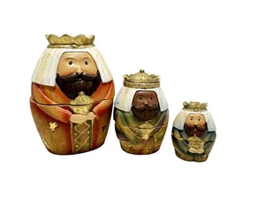 Weihnachtskrippe verschachtelte Puppen Römer inkl Resin drei 3 Weisen Vintage - Bild 1 von 10