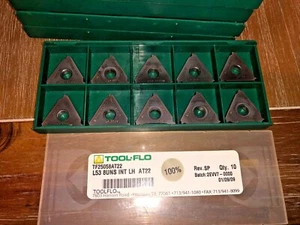 TOOL FLO CARBIDE INSERTS L53 8UNS INT AT22 QTY 10 - Picture 1 of 1