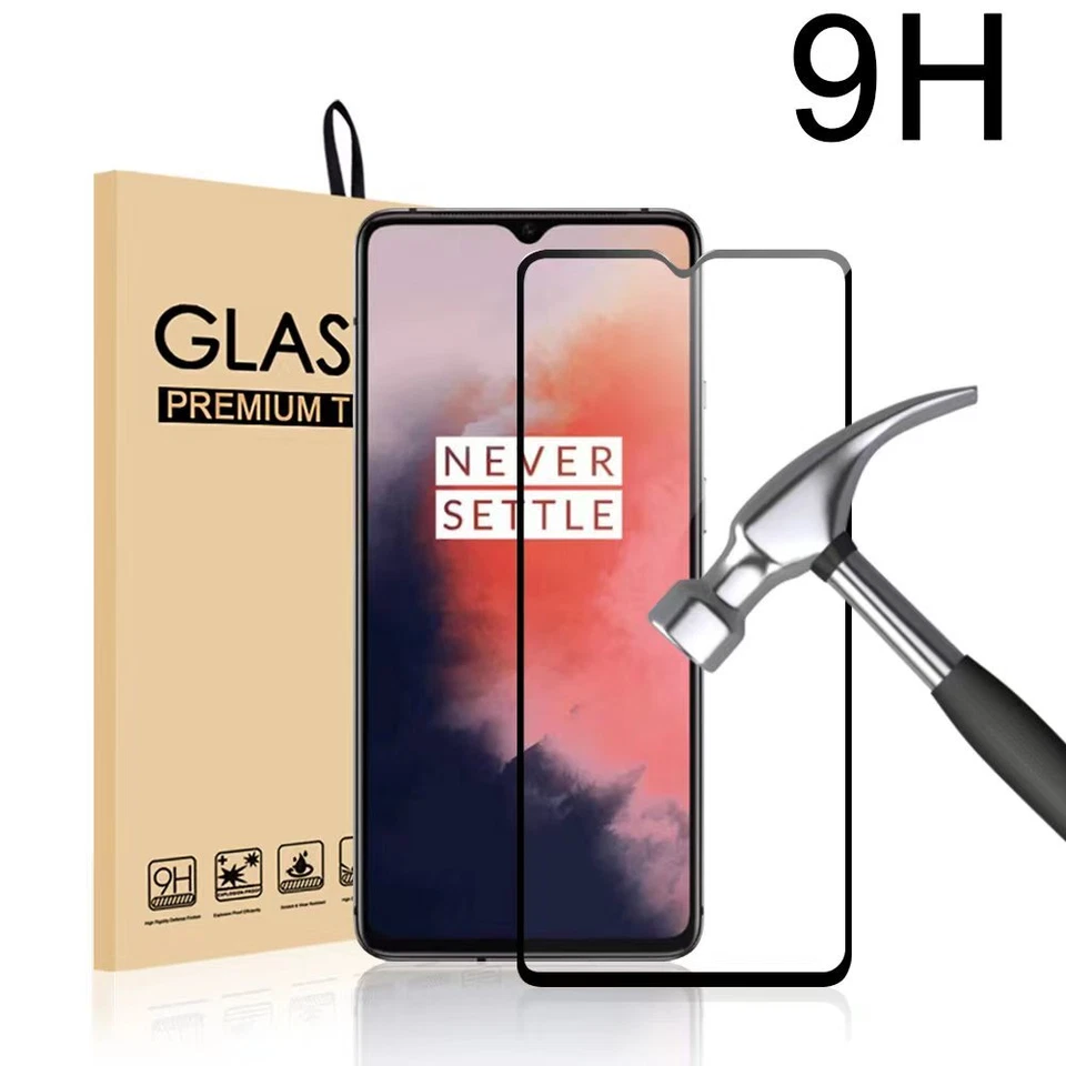 For OnePlus 7T Tempered Glass Screen Protector No-Bubble 9H Hardness HD Glass - Image 1 of 1