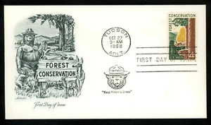 SMOKEY THE BEAR FOREST CONSERVATION 1958 ARTMASTER CACHET FDC UNADDR - Picture 1 of 1