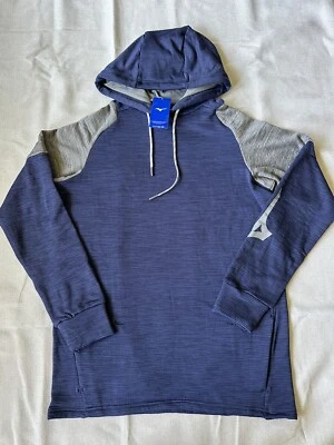 Sudadera con Capucha Mizuno Velocity Pequeña Nueva Azul Pullover Polar Foto 1 de 4