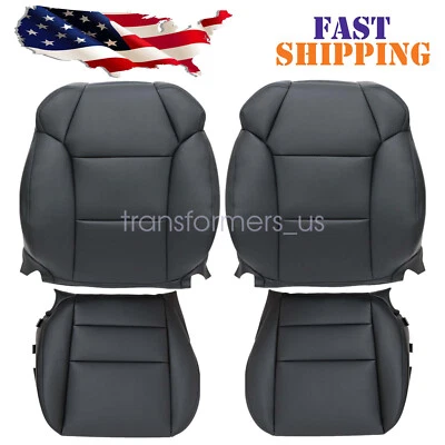 Fits 2007-2013 Acura MDX Driver & Passenger Side Bottom & Top Seat Cover Black Foto 1 de 4