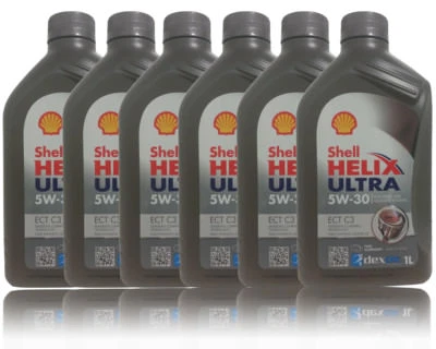Shell Helix Ultra ECT C3 5W-30 6x1 Liter Motoröl   BMW LL04, MB 229.51  - Bild 1 von 3