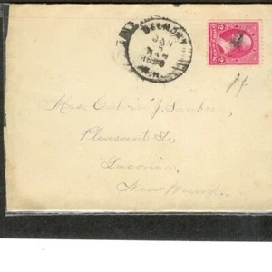 Entire Addressed to Laconia, New Hampshire # 252 Type C pmk 1-6-1898 - Picture 1 of 3
