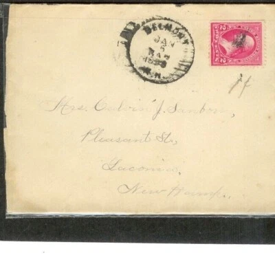 Entire Addressed to Laconia, New Hampshire  # 252 Type C  pmk 1-6-1898  - Image 1 of 3